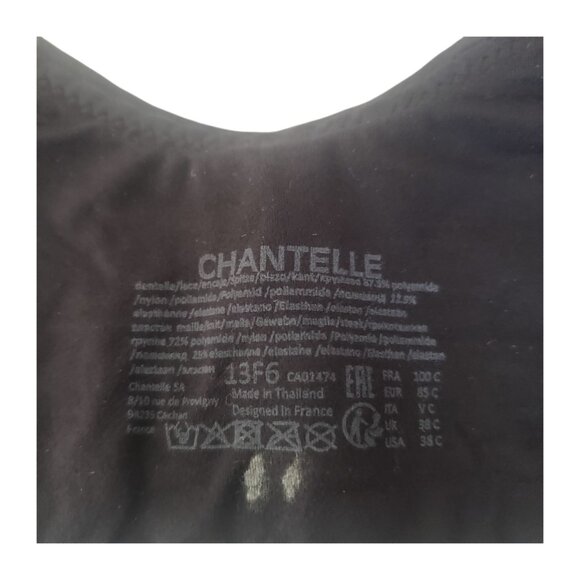 CT2061 Chantelle Women's Norah Comfort Front Closure Bra Black 38C - Picture 6 of 7